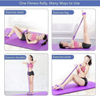 Latex Sit-Up Pull Rope: Elastic Foot Pedal Exerciser for Home Gym