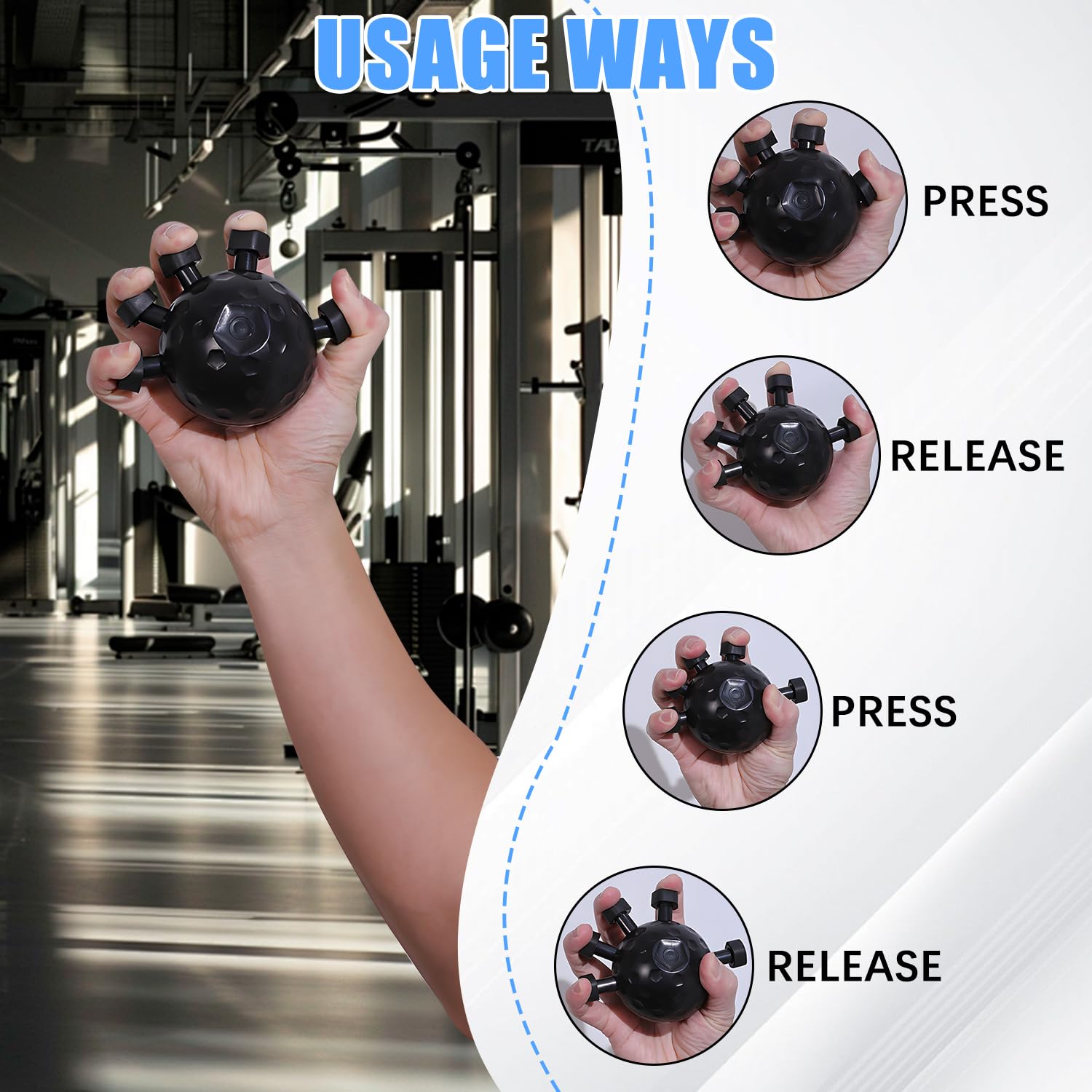 Hand & Finger Grip Trainer: PVC Strength Tool for Musicians & Athletes (2026 Upgrade)