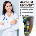 Pro-Compression Knee Sleeves with Adjustable Straps (Pack of 2)