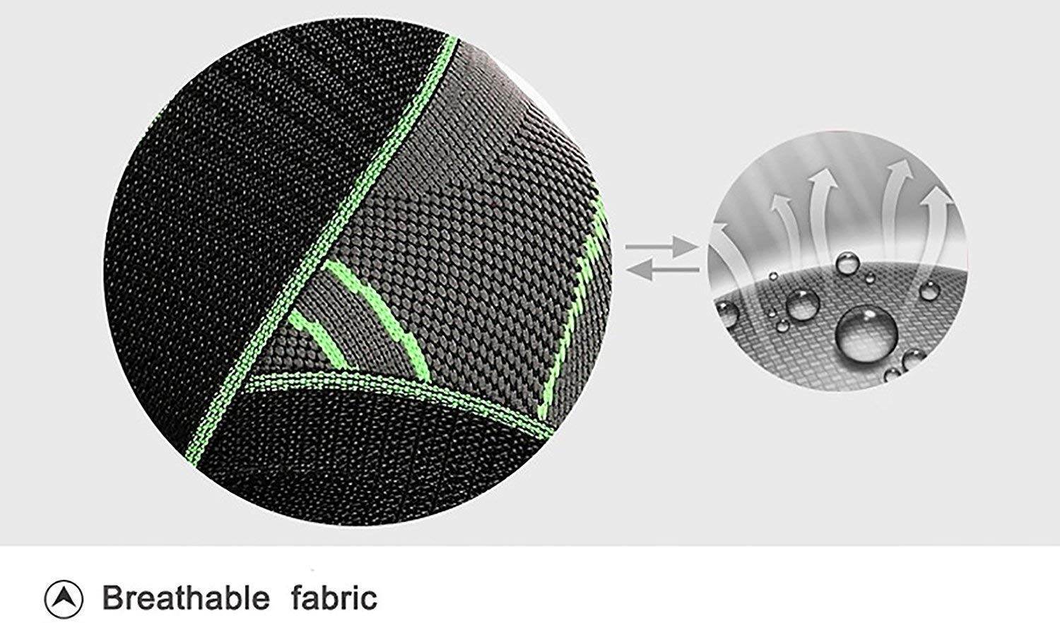 Pro-Compression Knee Sleeves with Adjustable Straps (Pack of 2)