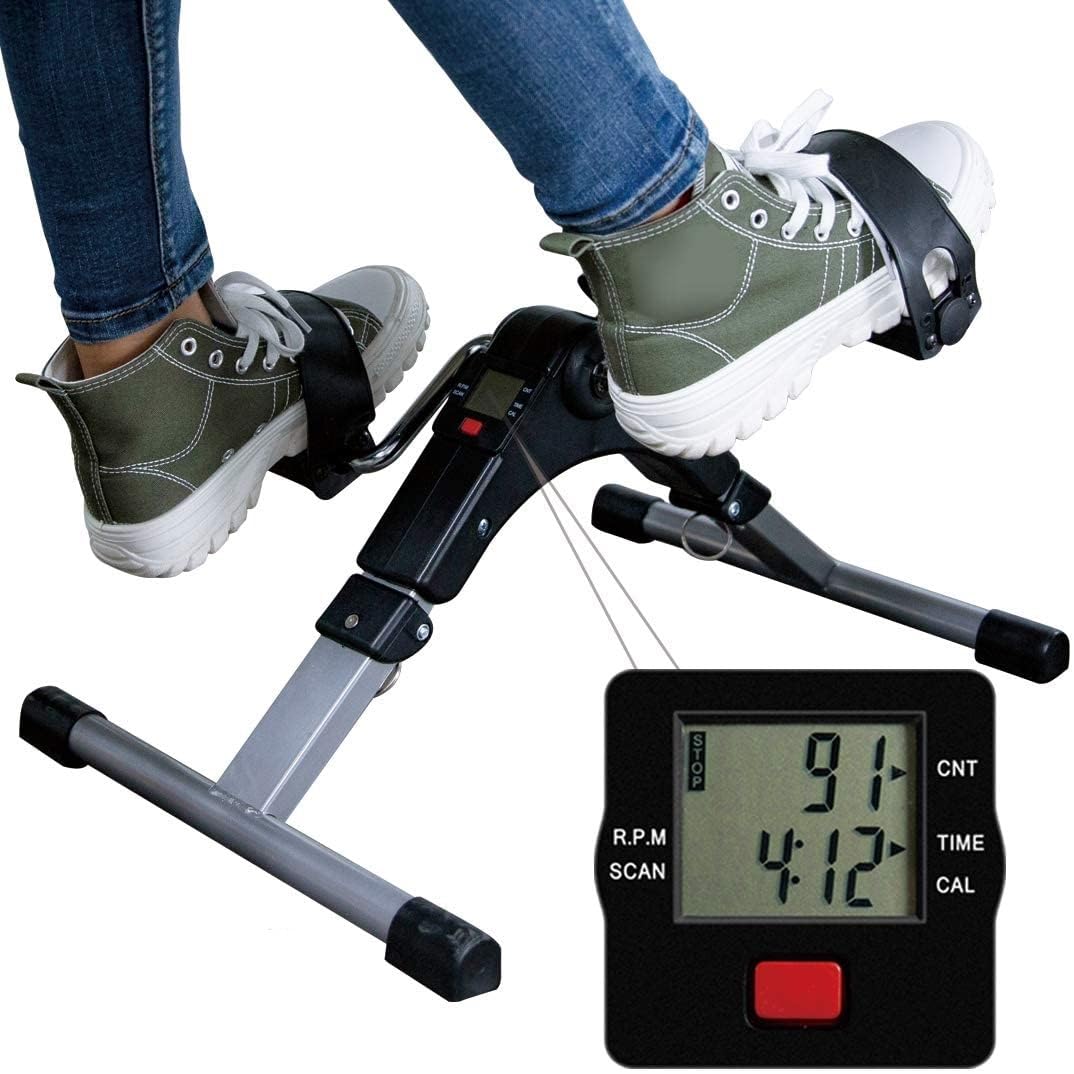 Portable Mini Exercise Bike: Foldable Arm & Leg Cycle for Physiotherapy