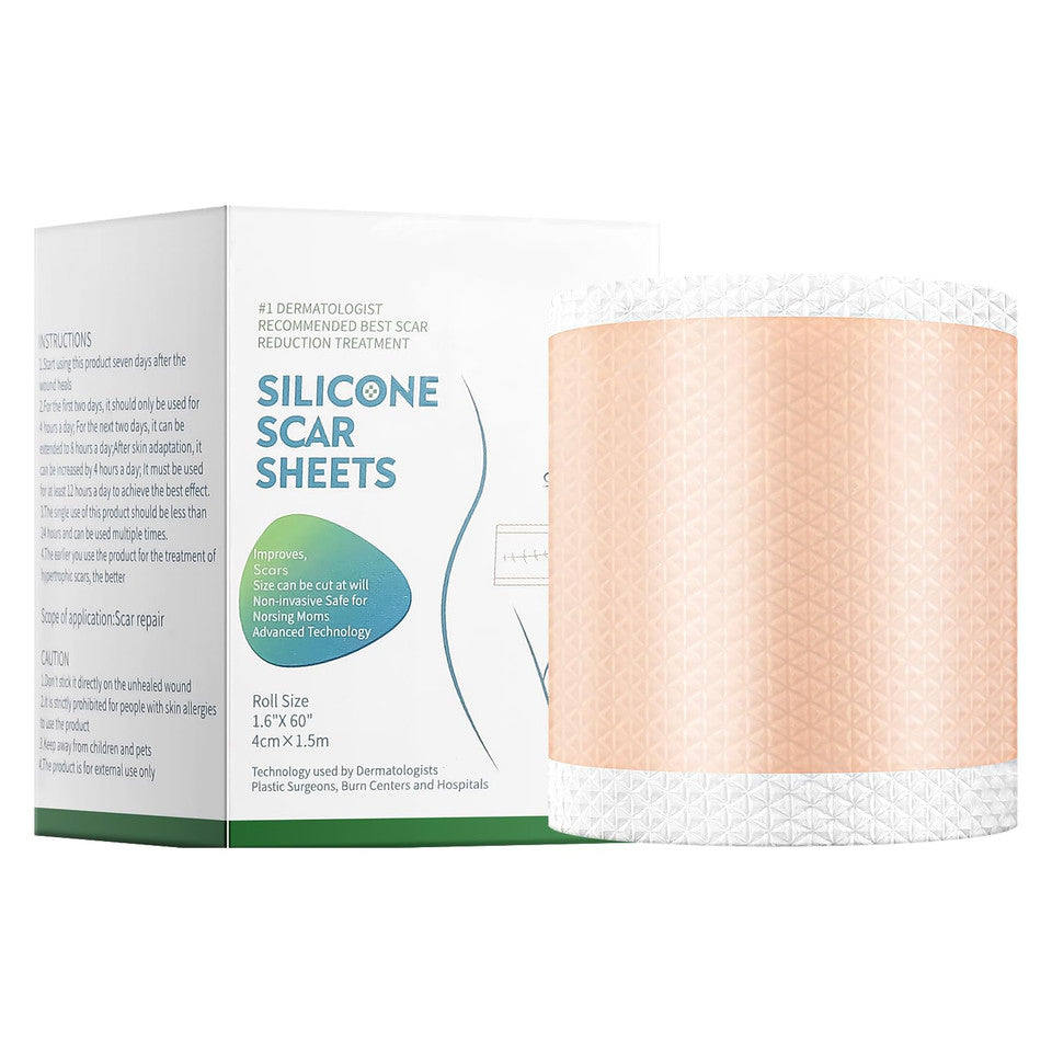 Medical Grade Silicone Scar Tape – Advanced Repair Roll (1.6" x 60")