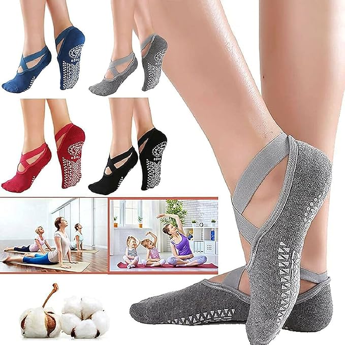 Ultra-Grip Studio Socks: Anti-Skid Yoga & Pilates Essentials